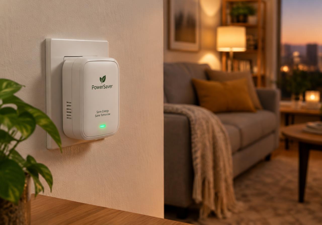 ZeroWattic Power Saver plugged into a wall socket